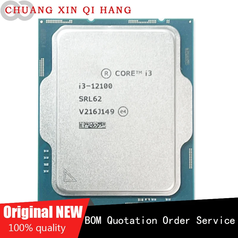 

Used for Intel Core I3 12100 i3-12100 3.3GHz 4-core 8-thread CPU processor L3 = 12M 60W LGA 1700