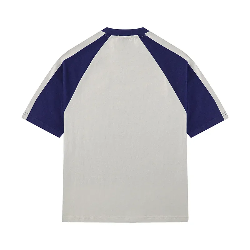 Лето 2024 новинка винтажные футболки с короткими рукавами мужские и женские в