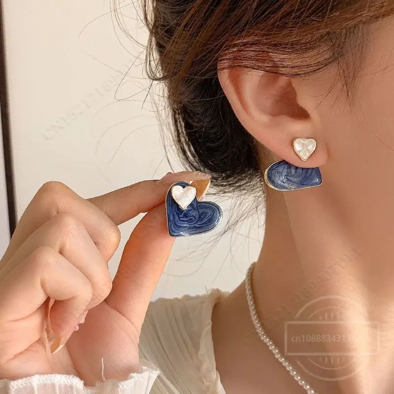 Фото Fashion Vintage Resin Geometric Drop Earrings for Women Charms Elegant Irregular Blue Pendant Earrings Jewelry Party Gifts №3