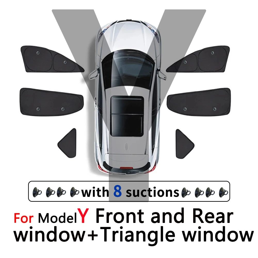 

Солнцезащитный козырек на боковое окно автомобиля, переднее и заднее лобовое стекло, солнцезащитный козырек для Tesla Model3 2017-2021 2022, аксессуары для модели Y