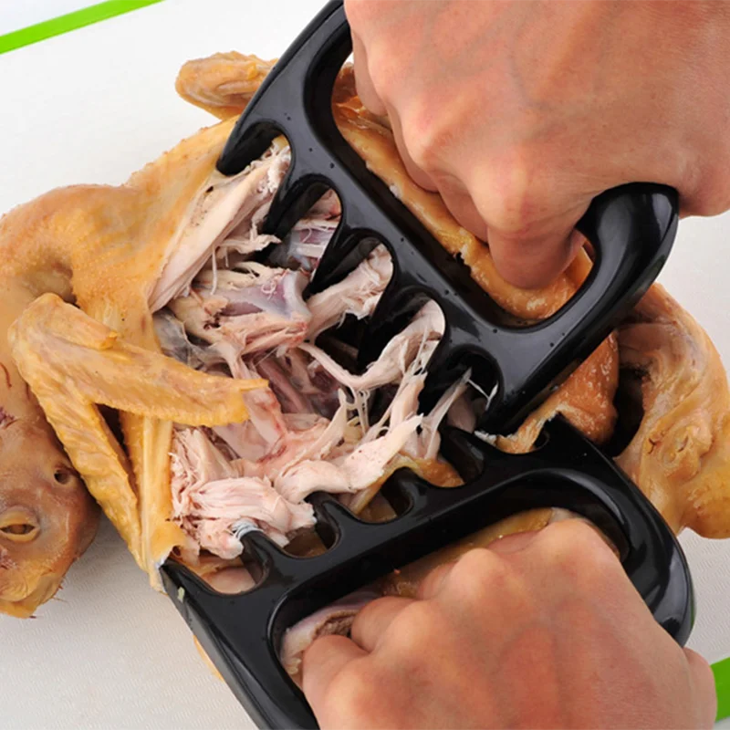 

2pcs Bear Claw Barbecue Fork Meat Fork Shredder Chicken Meat Tear Separator Plastic Handle Manual Pull Meat Shred Pork Clamp