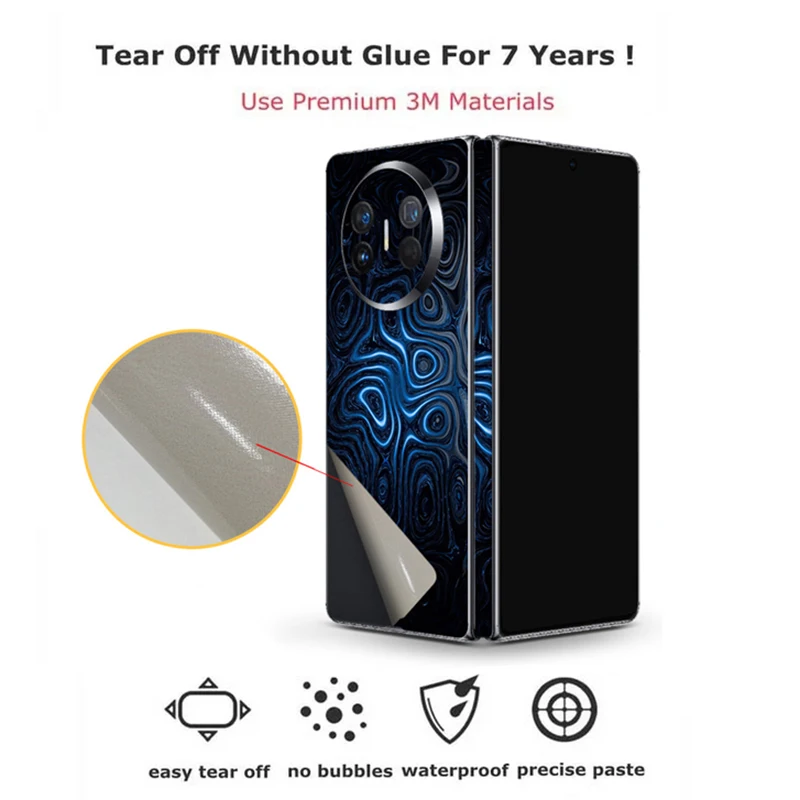 Цветная наклейка для телефона 3 M с защитой от царапин Huawei Mate X5 задняя + Боковая