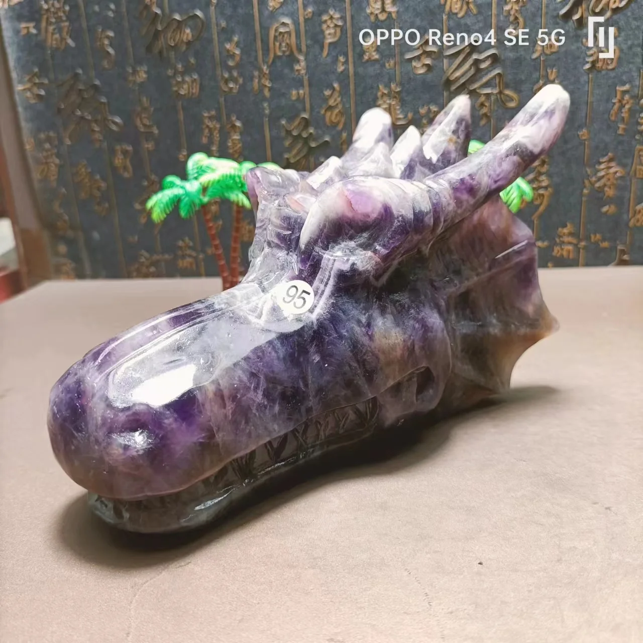 2145 г натуральный кварцевый кристалл энергия мечта аметист резной рейки кран