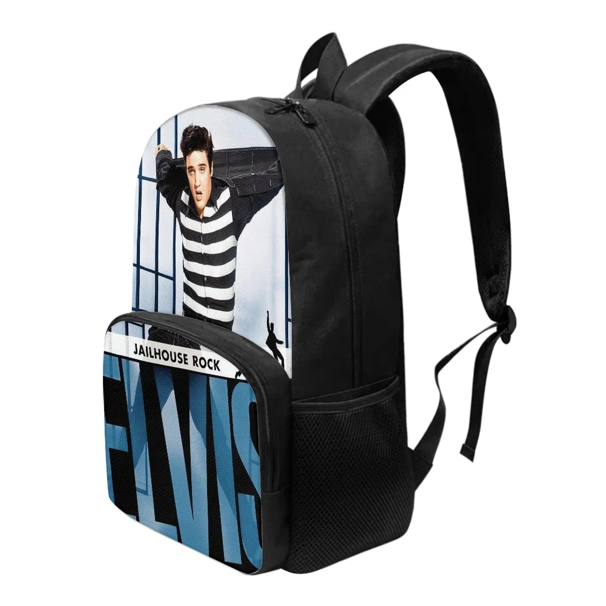 FORUDESIGNS Rock Music Singer El-vi School Bags for Kids Bookbags Teen Student Backpack Durable Adjustable Strap Adults Knapsack