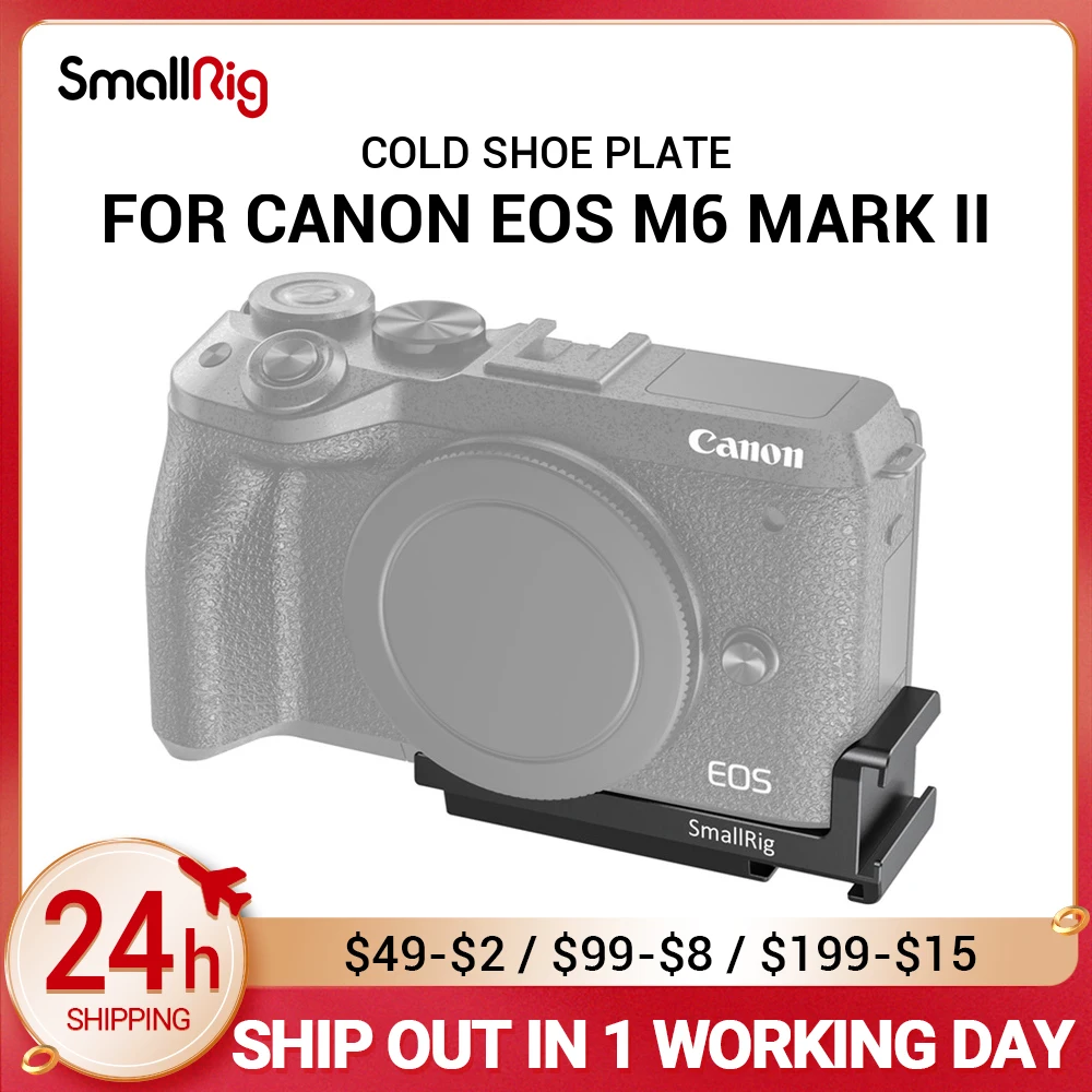 

SmallRig Vlogging Cold Shoe Plate for Canon EOS M6 Mark II Camera DIY Camera Rig For Microphone Attach Light Weight 2517