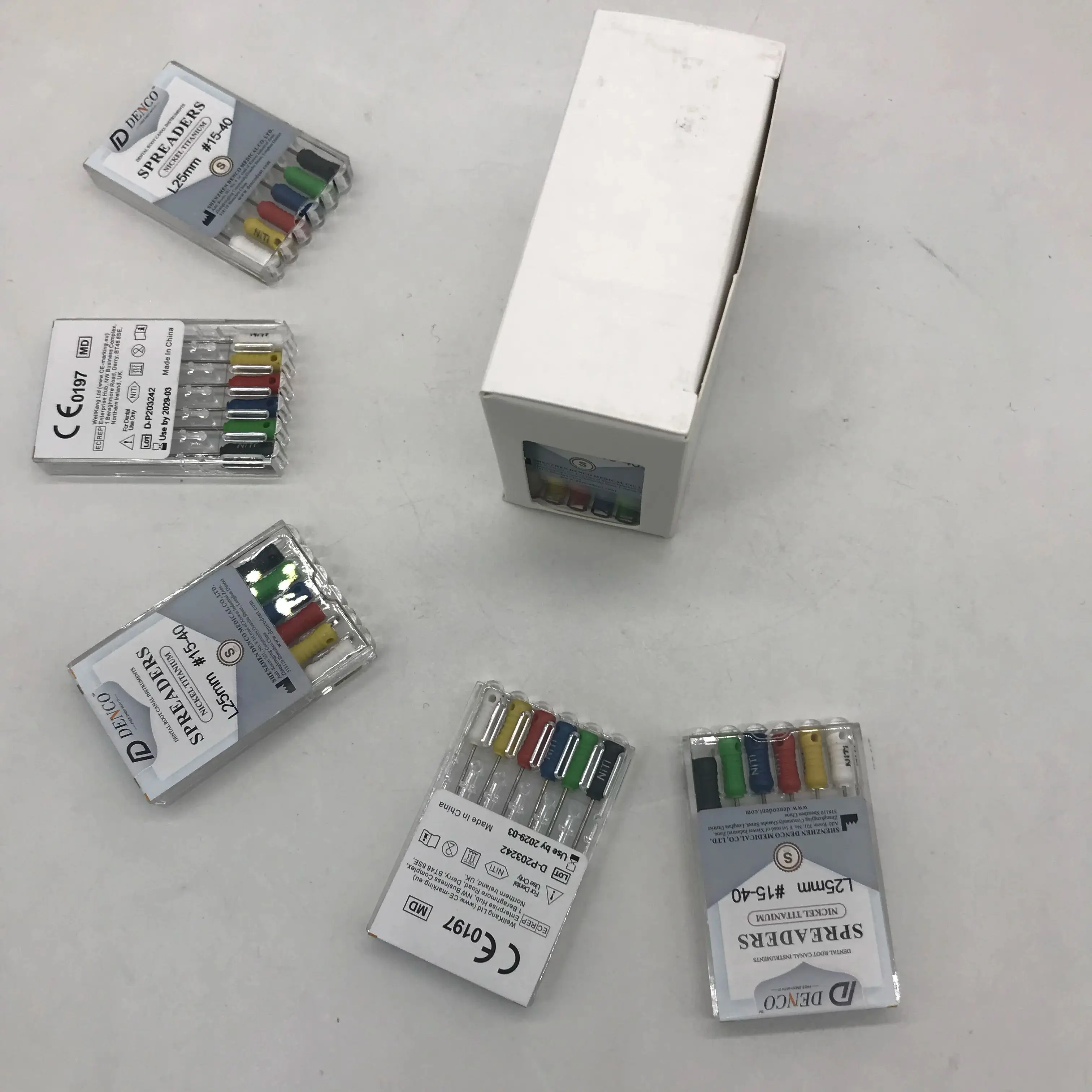 Denco Niti распределитель Никель Титан стоматологические файлы 25 мм Ассорти #15-40