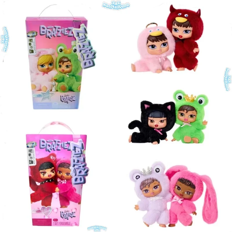 Фото Новая коллекционная плюшевая кукла-брелок Bratz Bratziez Iconz: набор игрушек-сюрпризов в таинственной коробке, подарки на день рождения №1