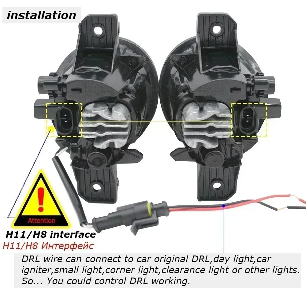 Фото Обновленный светодиодный противотуманный фонарь в сборе для Nissan Sylphy Sentra B17 2013 2014 2015 2016 PTF с прозрачными линзами Angel Eye DRL Автомобильная противотуманная фара 30 Вт №4