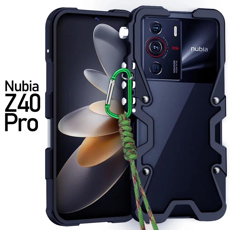 Роскошный металлический алюминиевый бампер Zimon для телефона ZTE Nubia Z50 Z40 Pro, механический чехол ручной работы с изображением черепа (art.: 3920dbfc41f4b) - 3920dbfc41f4b