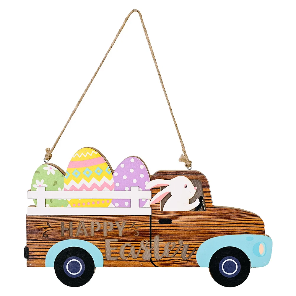 

Decorative Wooden Board Easter Party Hanging Decoration Door Hanging Board