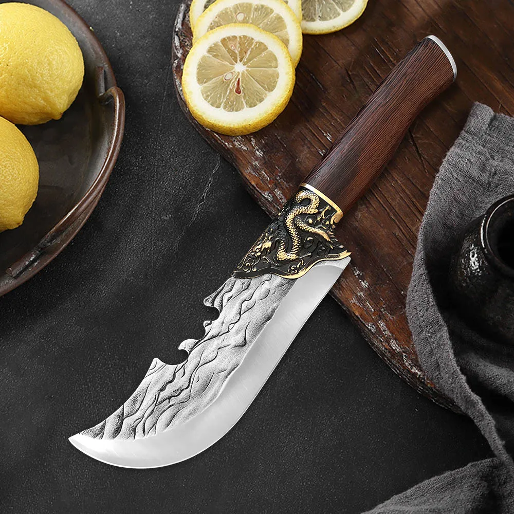 

Chinese Knife Cleaver Meat Chopping Vegetables Butcher Boning Knife Stainless Steel Hand Forged Kitchen Knives Chef Cooking Tool