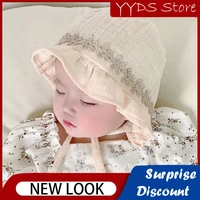 newborn baby lace hat spring and autumn thin section palace hat newborn girl bucket hat ins summer sunshade tire hat