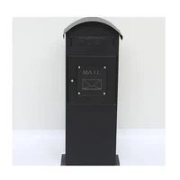 outdoor newspaper holder black post box iron letter box mailbox
