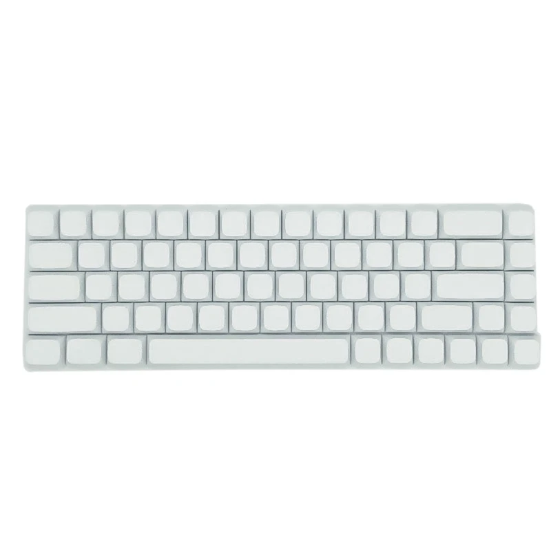 68 шт. колпачки для клавиш XDA PBT минималистичные белые механической клавиатуры