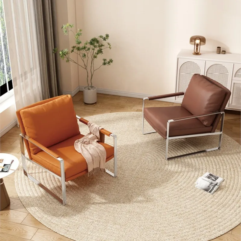 Скандинавский стул для гостиной Одноместный дизайнерский роскошный Wabi Sabi