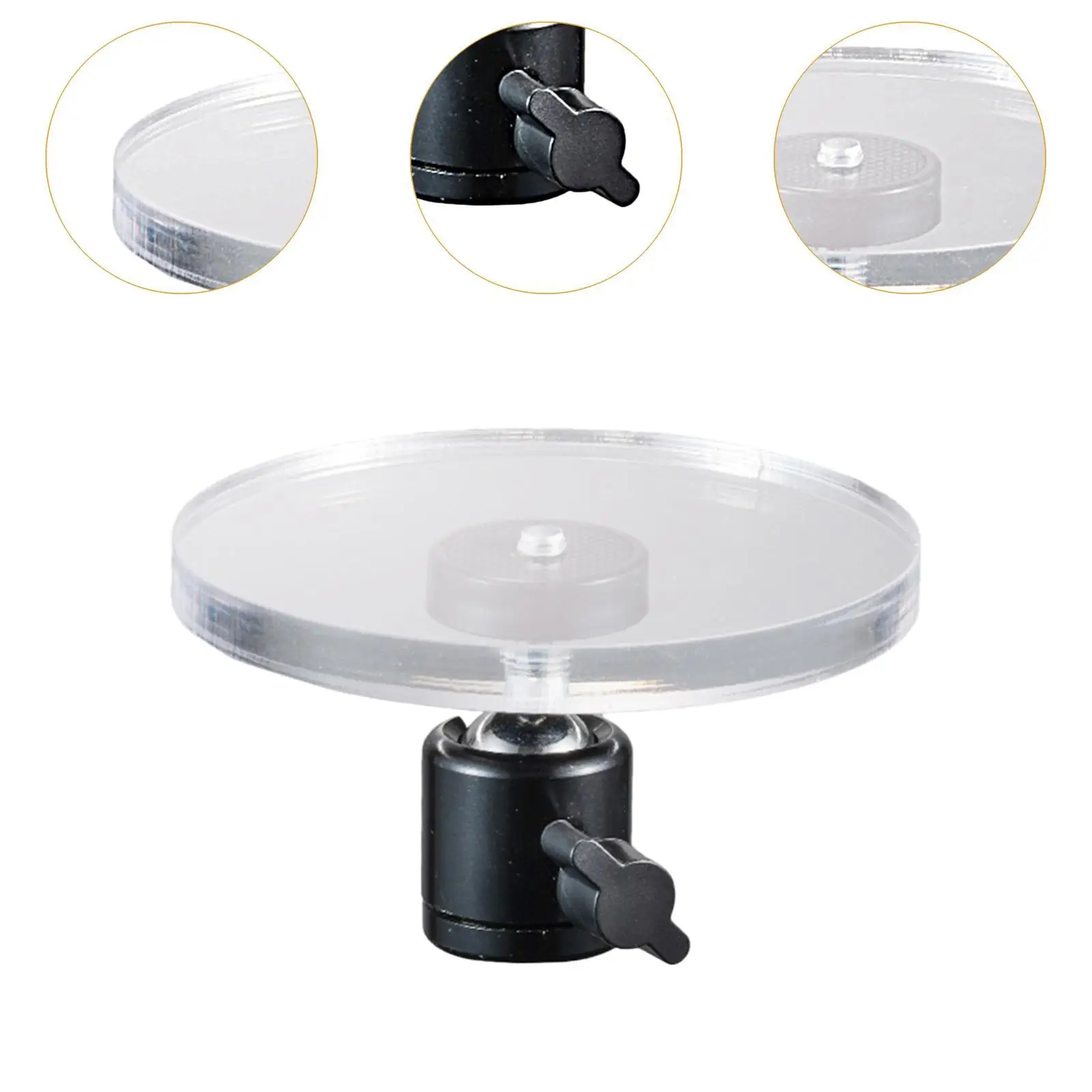 Round Acrylic Riser Display Stand Desk Holder for Necklaces Dessert Watches