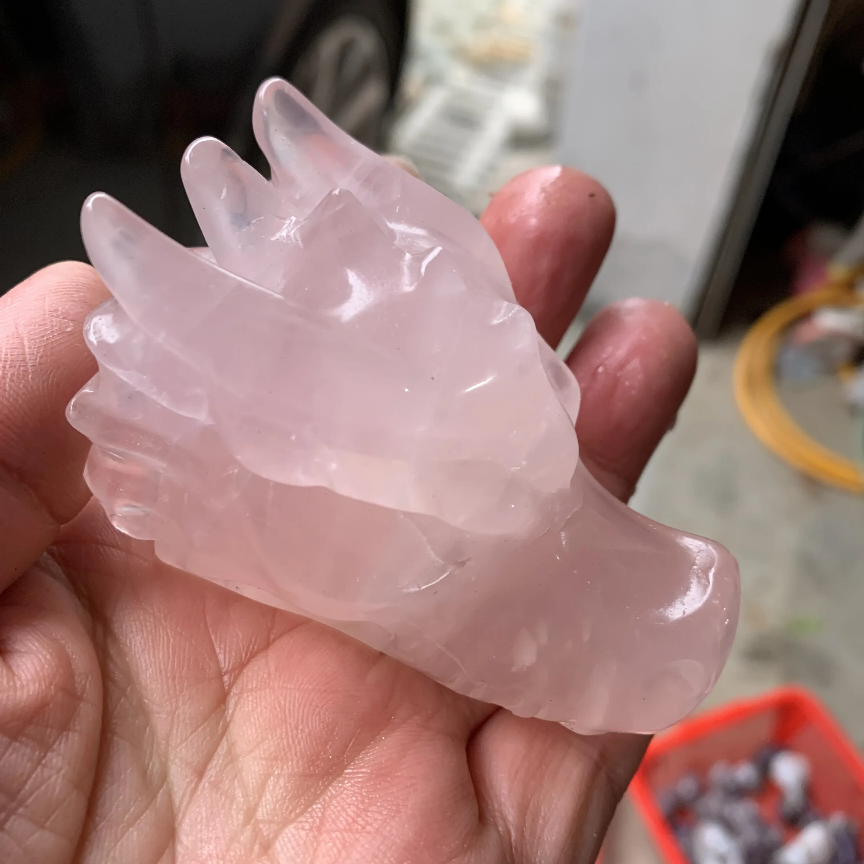 

Натуральный стиль, голова дракона, Череп, ручная работа, полированный драгоценный камень, фотоподарок