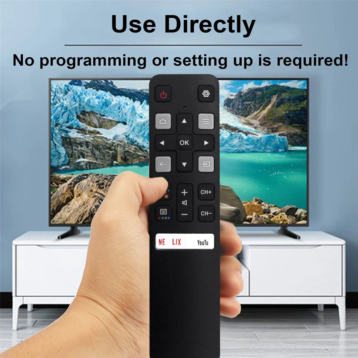 Пульт дистанционного управления RC802V FNR1 для TCL Android 4K UHD Smart TV 65P8S 55P8S 55EP680 49S6800