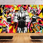 Американский ретро граффити фитнес на заказ настенная фотобумага для спортивных мест 3D фотобумага для спортзала промышленный Декор настенная бумага s papel tapiz