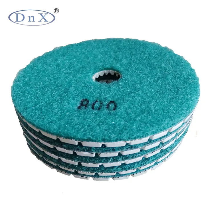 

4inch thickness 3mm Blue Diamond Wet Granite Polishing Pad for polishing
