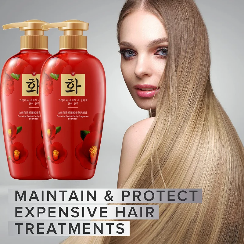 

Camellia Soft Fluffy Fragrance Shampoo Intense Moisturizing Treatment for Strengthening Dry Damaged Hair,Anti Frizz Hair Product