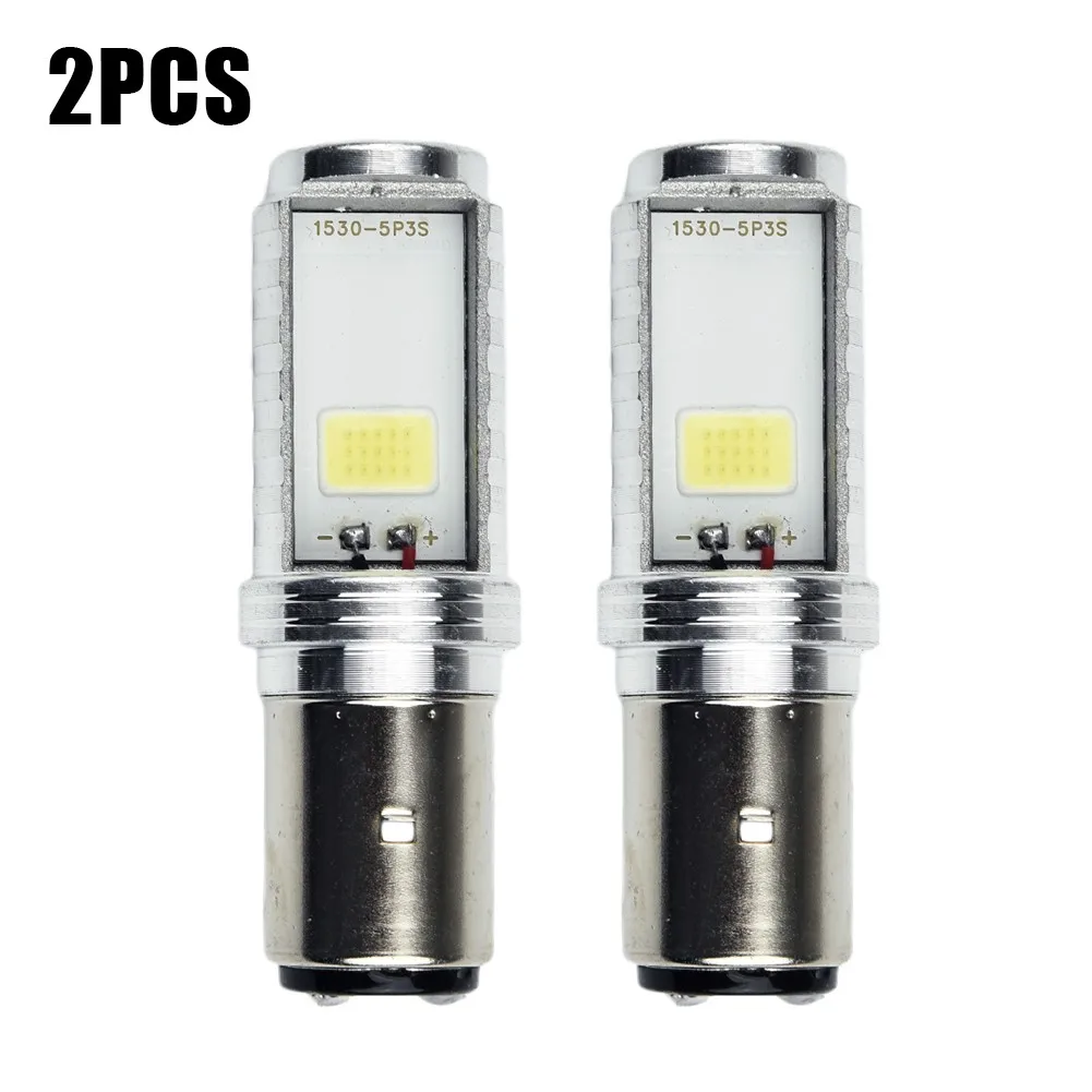 

2pcs/set BA20D H6 S2a Motorcycle Car LED Headlight Lamp Hi/Low Beam Conversion White Bulbs Car Modeling Fog Light Kits