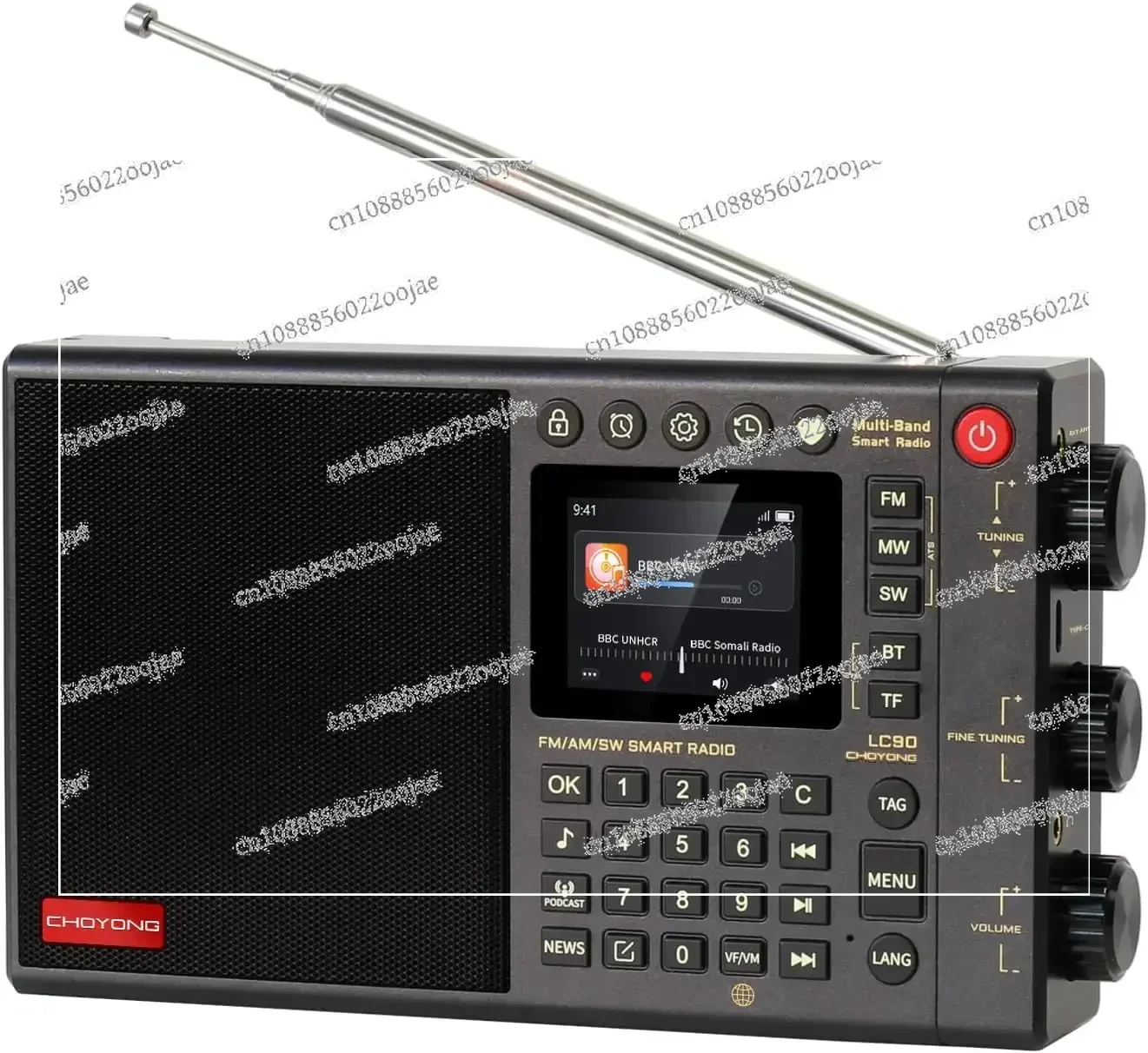 CHOYONG LC90 WIFI/4G Многодиапазонное интеллектуальное интернет-радио Портативный AM/FM