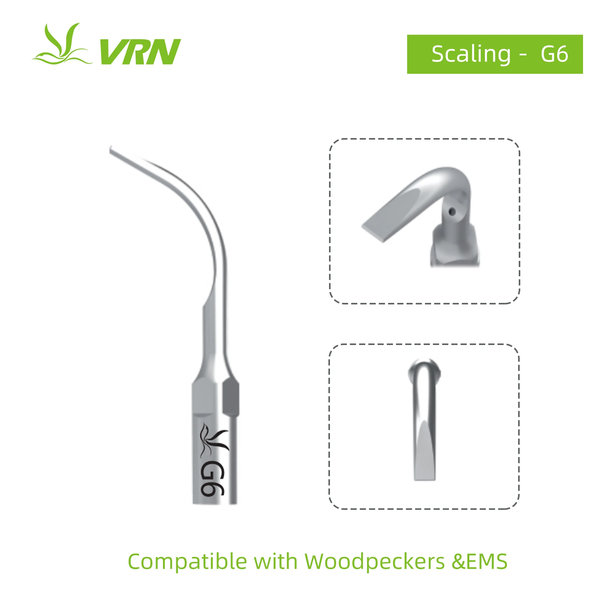 G6 - насадка для удаления значительных отложений зубного камня.Подходит