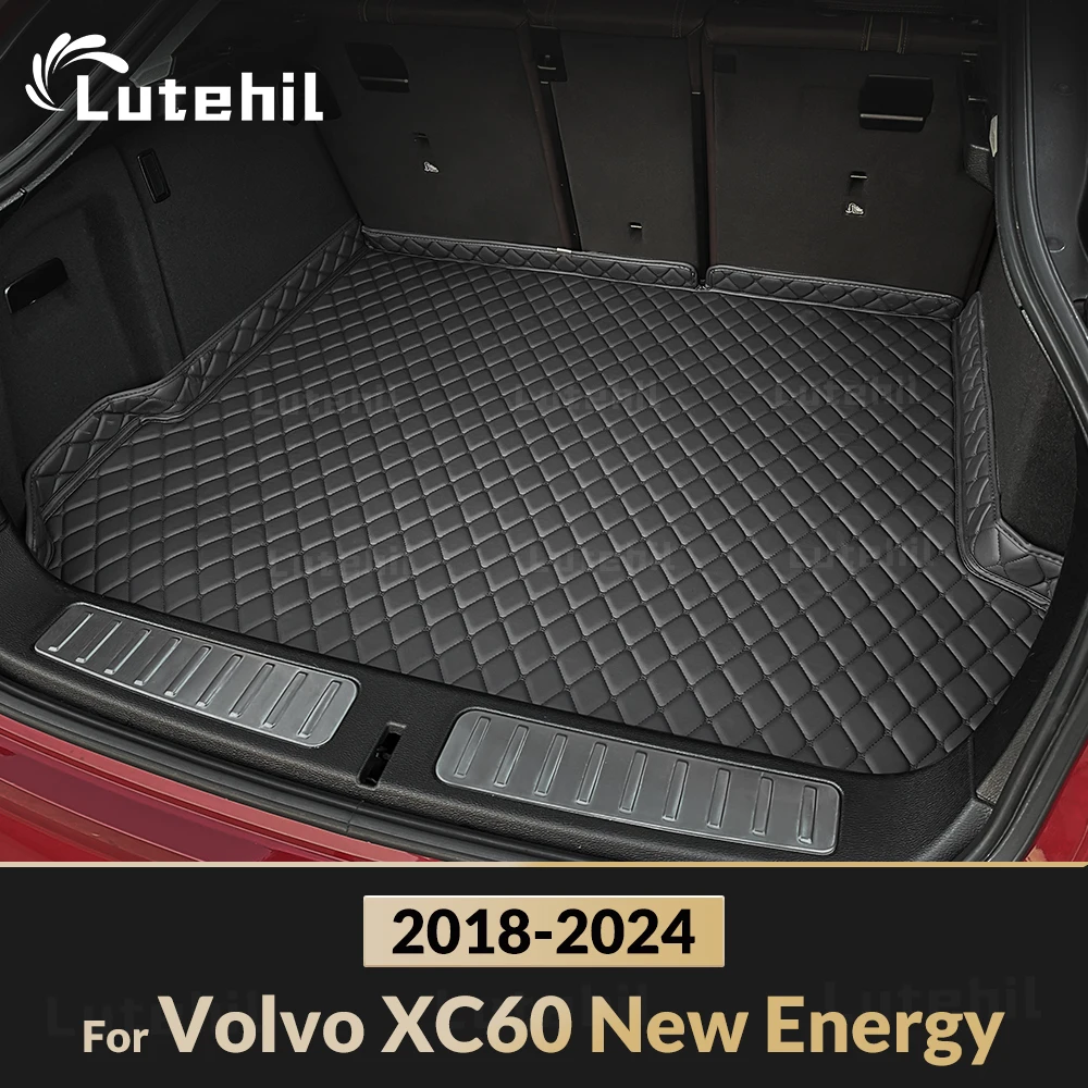 Коврик в багажник автомобиля Lutehil для Volvo XC60 New Energy 2018 2019 2020 2021 2022 2023 2024