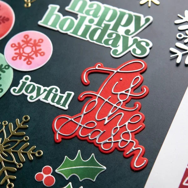 Новые металлические штампы Рождественскийerner праздничный ассортимент набор