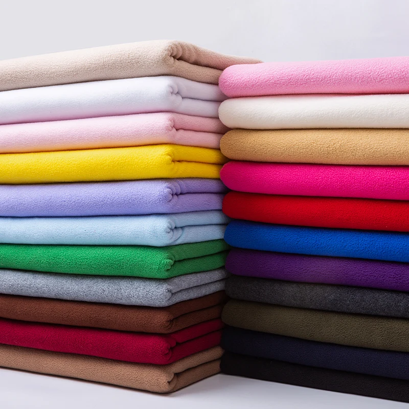 

Short Hair Plain Polar Fleece Fabric Fleece Lining Material for Coat,Sweatshirt,Black,White,Pink,Blue,Green,Red,by the meter
