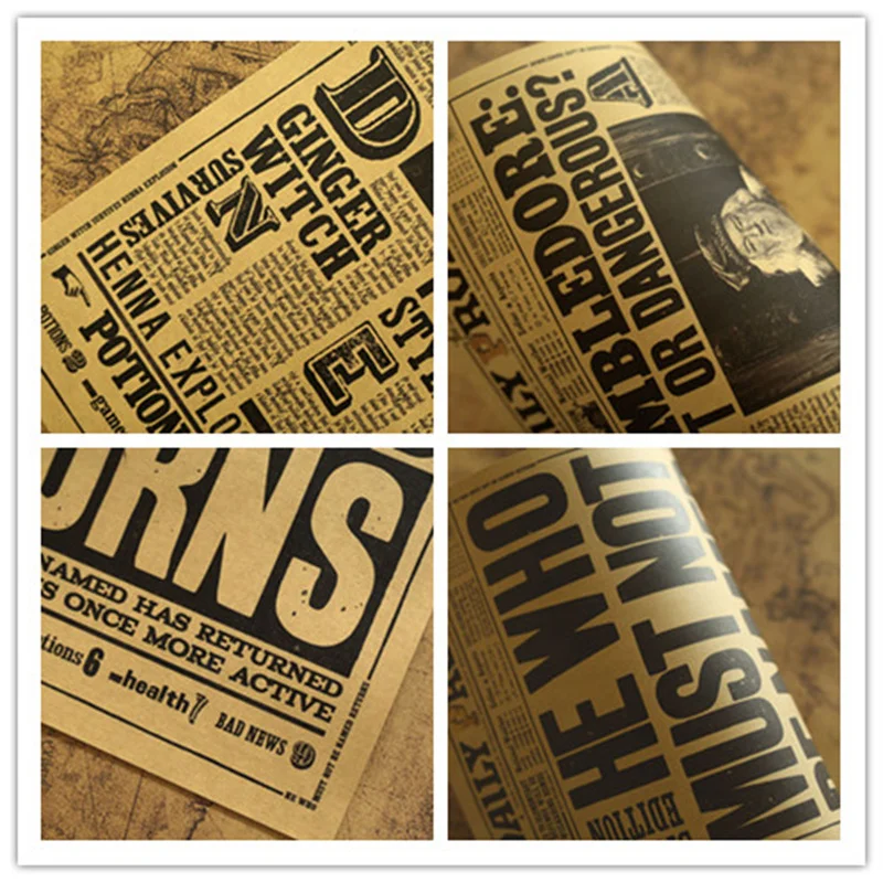 

Famous Novel Platform Movie Vintage Paper Home Decoration Aesthetic Wall Bedroom Poster Wall Stickers Living Room Accessories