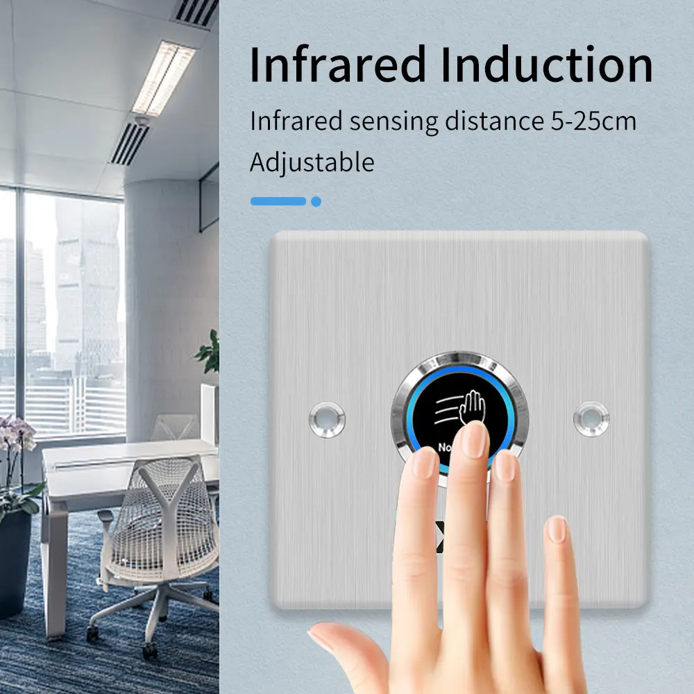 Кнопка открывания двери панельные ворота из нержавеющей стали