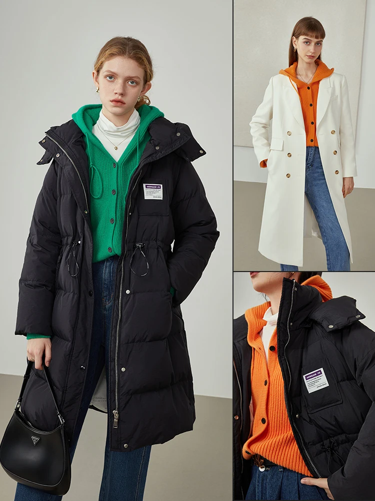 Женский зимний зеленый Повседневный вязаный кардиган FSLE с капюшоном желтый