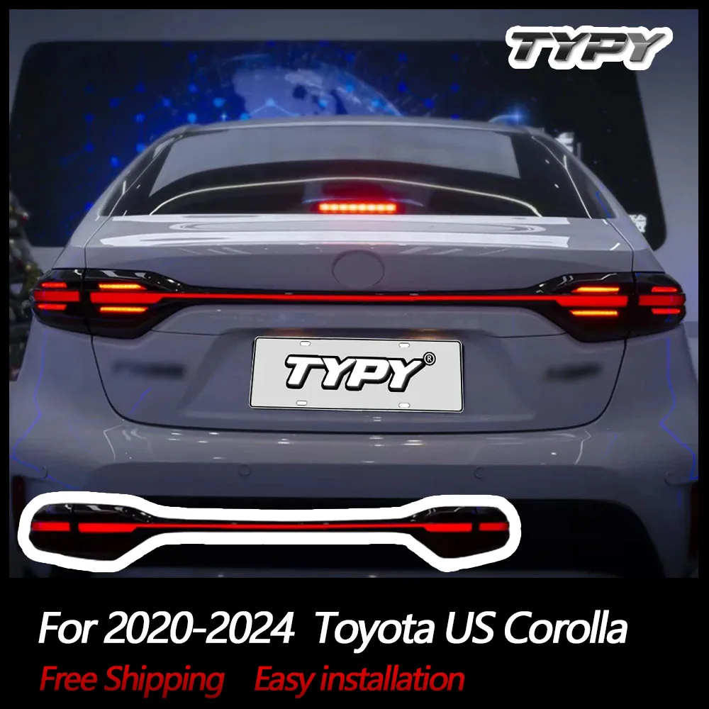 Автомобильные фары TYPY для Toyota US Corolla задние 2020-2024 светодиодный дневные ходовые