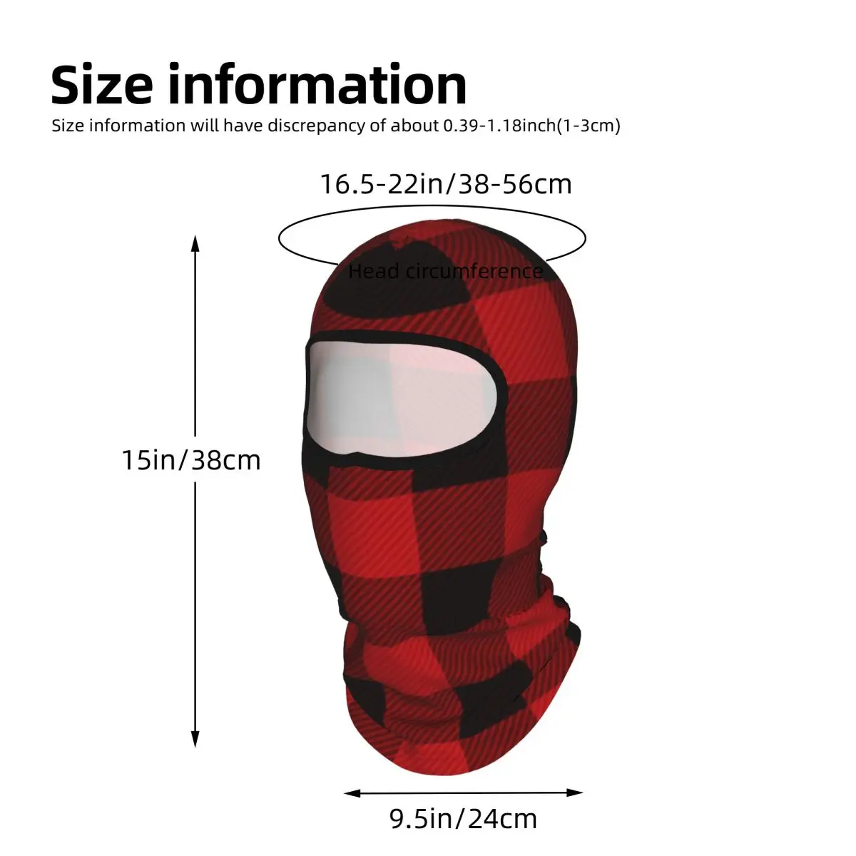 Фото Балаклава-маска для лица в стиле Country Christmas Cottage Primitive Lumberjack Buffalo Plaid, защита от солнца, гетр для шеи, для мотоцикла №4