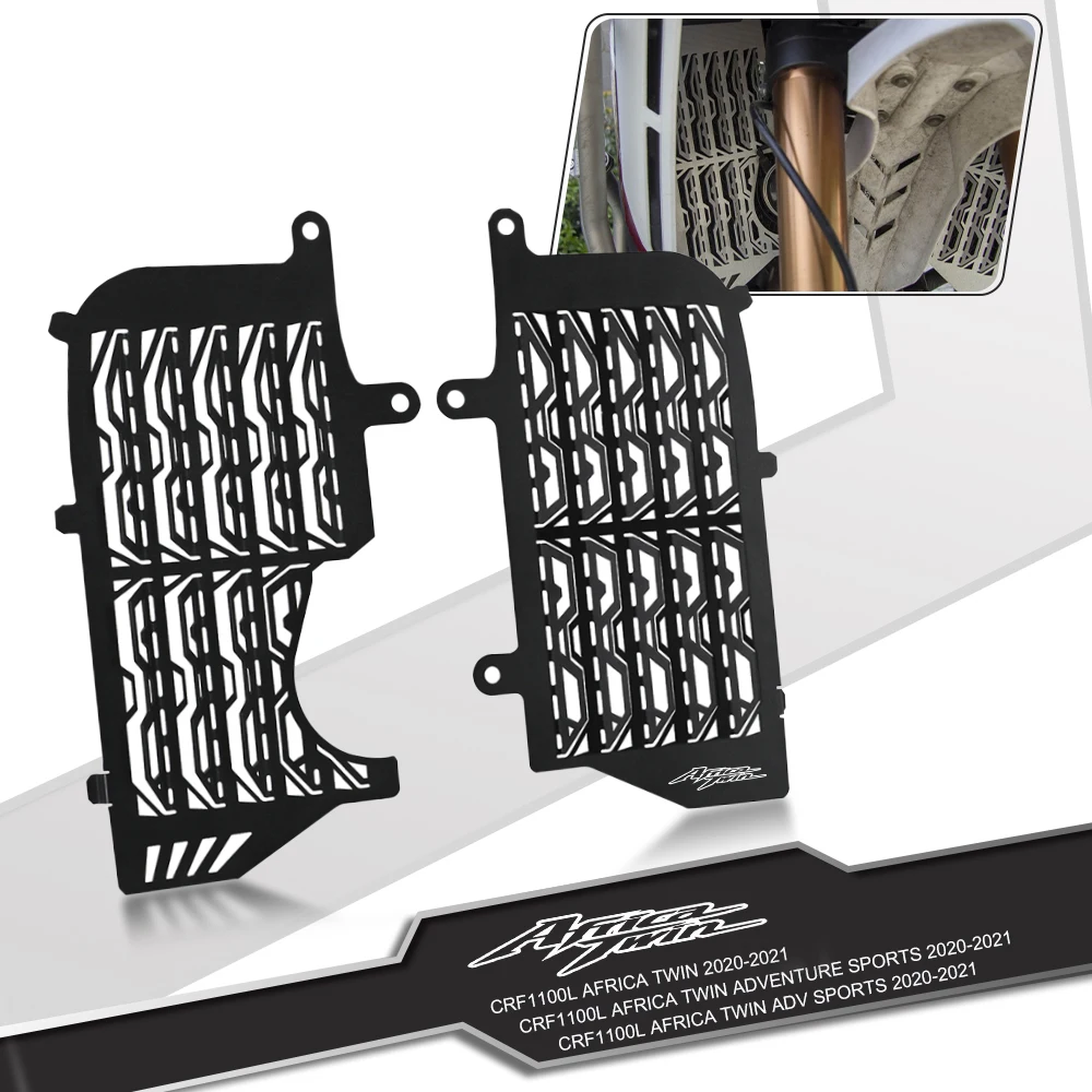 

For Honda CRF1100L Africa Twin adventure Sports 2020 2021 CRF1100 L AfricaTwin Motorcycle Radiator Grille Guard Cover Protector