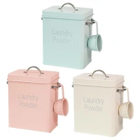 household nordic style powder container simple washing powder container laundry powder box can hold small rice bucket