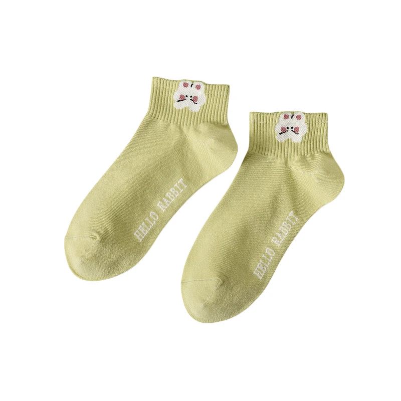 

Women Low-cut Liner Socks, Soft Rabbit Tulip Non-slip Hidden Invisible Socks for Flats