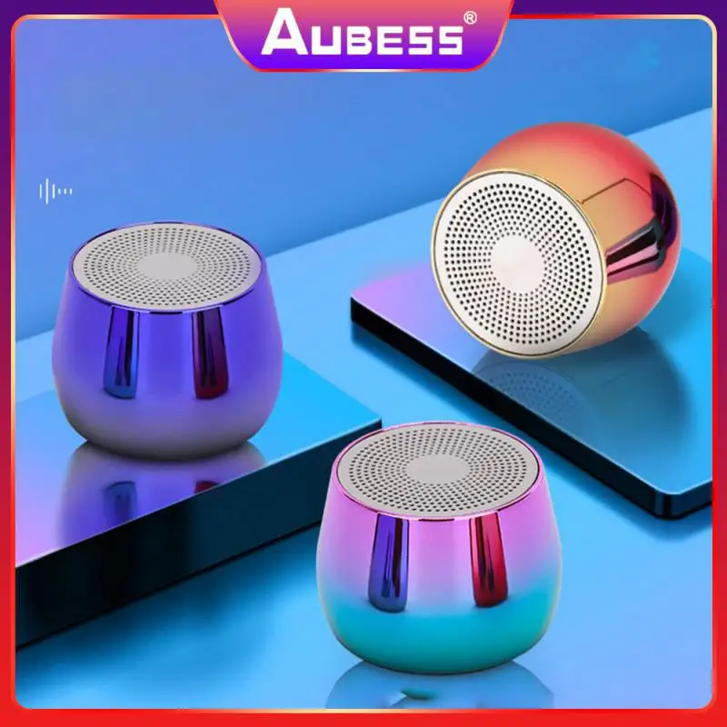 

Small Steel Portable Sound Box Mini Music Box Player Waterproof Speaker For Outdoor Travel 3 W Wireless Speaker For M3