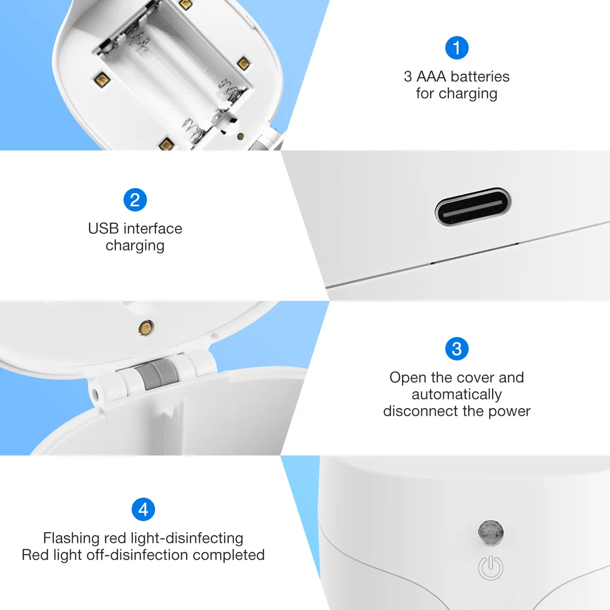 USB СВЕТОДИОДНЫЙ УФ стерилизатор для детской соски Мини Портативная Детская