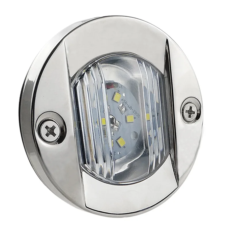 

Stainless Steel304Round12VCCold White Light Yacht BoatLEDTail Light Wholesale Stair Lamp