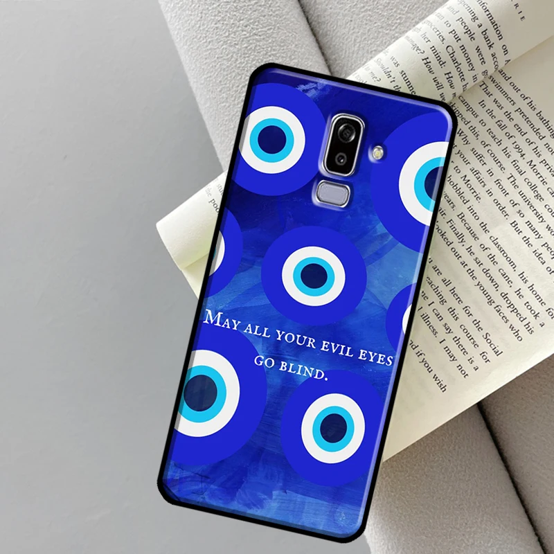 Фото Nazar Boncuğu чехол сглаза для Samsung Galaxy J4 J6 Plus A6 A7 A8 A9 J8 2018 A3 A5 J1 2016 J3 J5 J7 2017 чехол №3