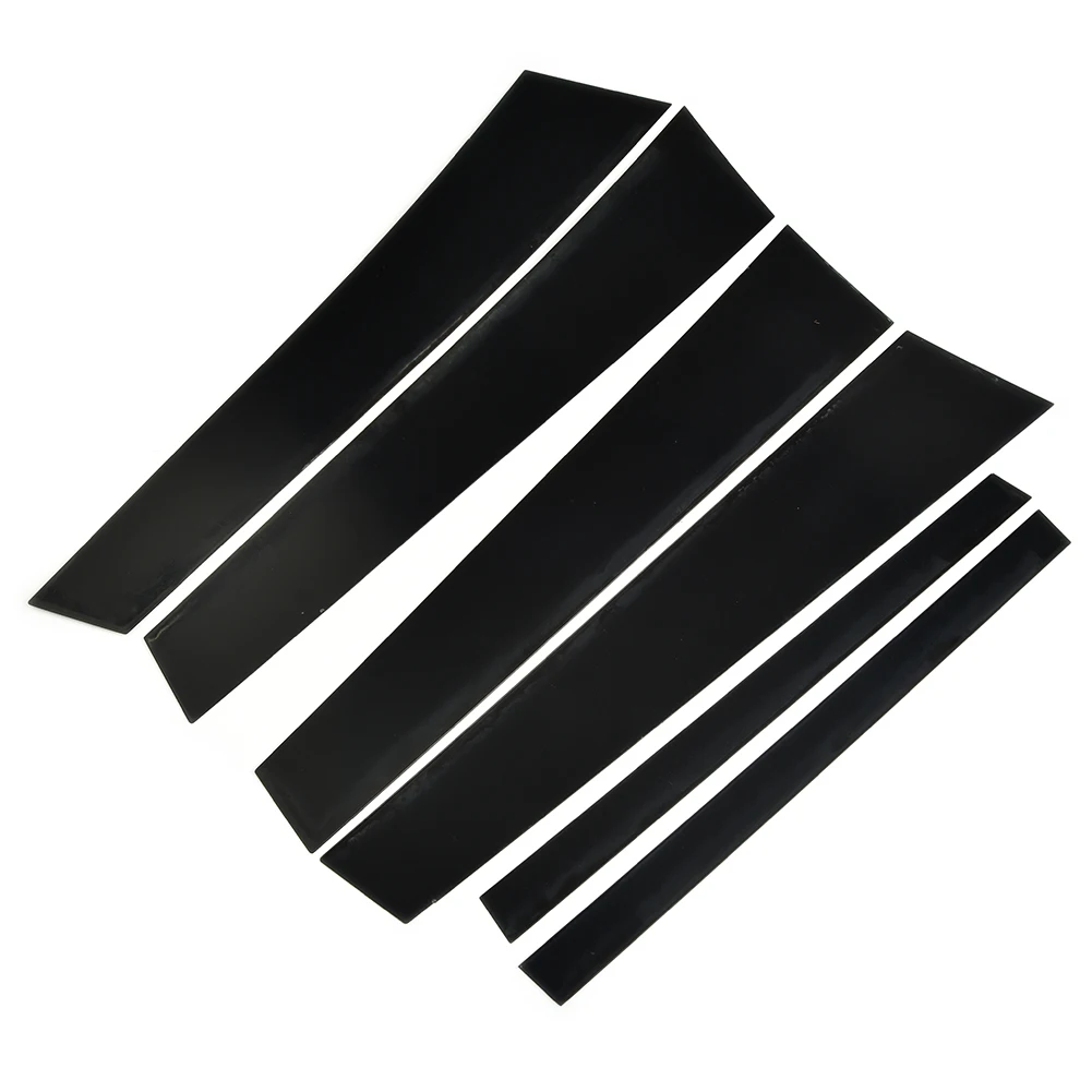

Car Door Pillar Trim Accessories Replacement Set Black Exterior Glossy Parts For BMW 5 Series F10 2011-2017 Durable