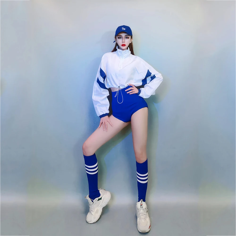 

Sexy Clothing Bar Ds Performance Clothing Night GoGo Clothing Dj Female Group Dance Clothing Hip Hop Crop TopJazz Dance Suit