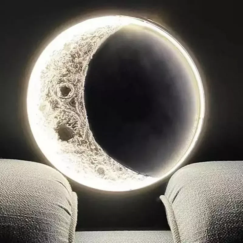 

DIY Moon Crater Wall Hanging Lamp Texture Moon Light DIY Material Kit Moon Light Unique Gifts For Home Decoration