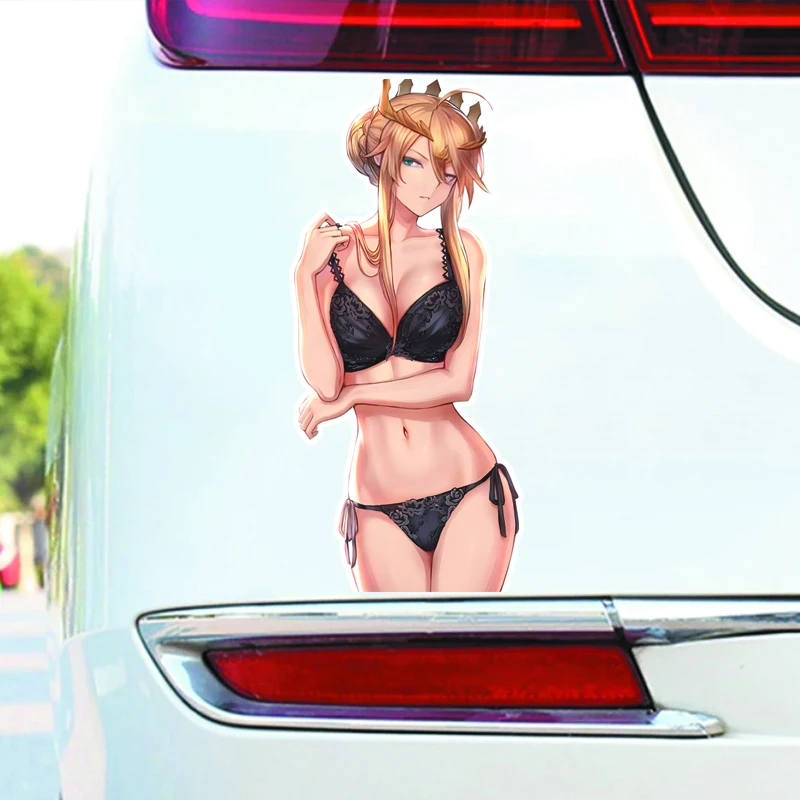 DM42 # крутая Корона блонд аниме девушка виниловая Автомобильная