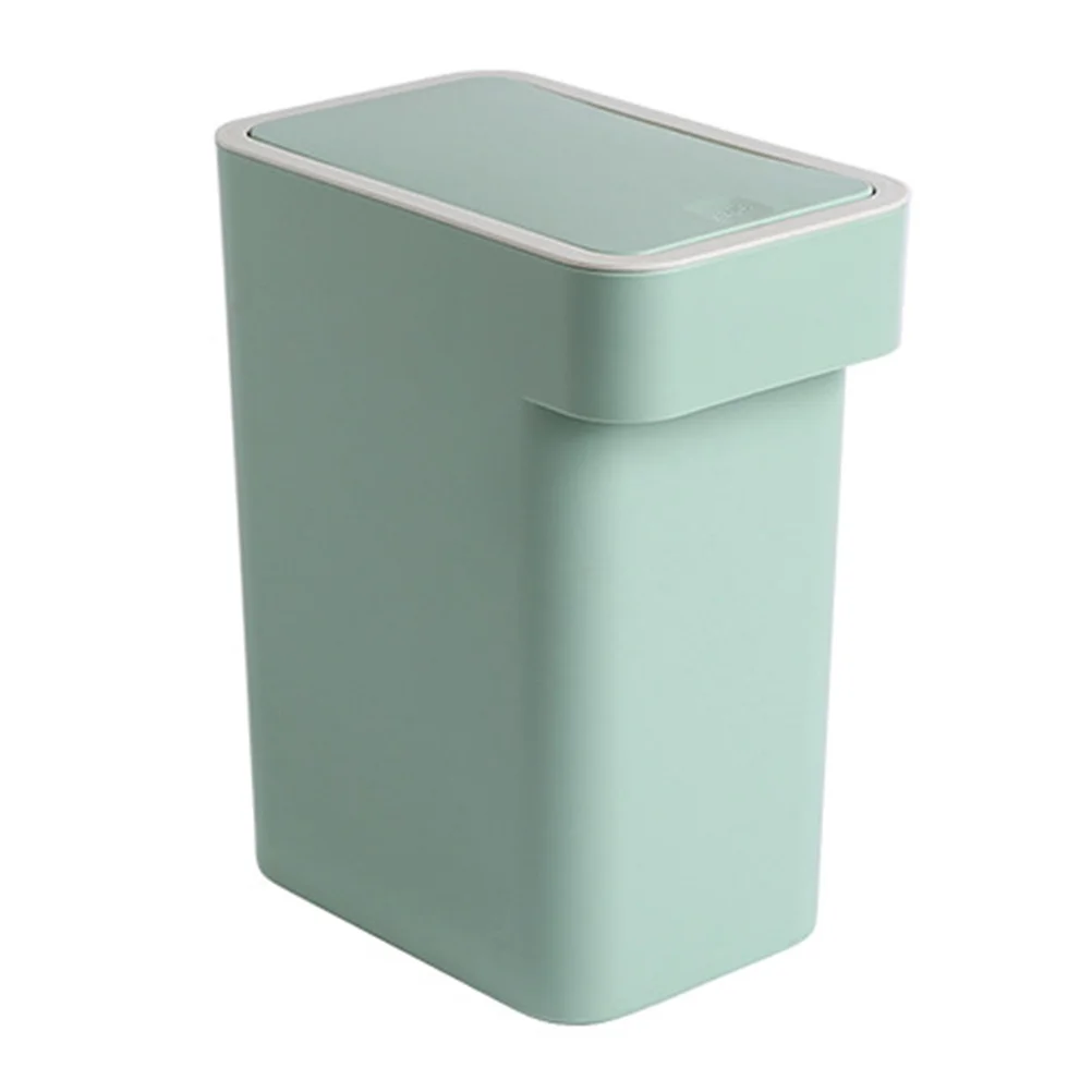 

Garbage Trash Can Waste Bin Bathroom Container Bins Basket Can Press Rubbish Wastebasket Home Kitchen Bucket Office Holder