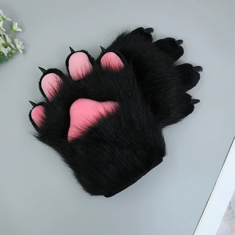 Перчатки кошачьи лапки без пальцев