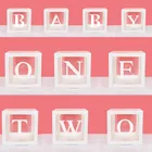 Прозрачная коробка с надписью размером 30 см, Детские шары на день рождения, праздник для маленьких мальчиков и девочек, украшение для первого детского дня рождения